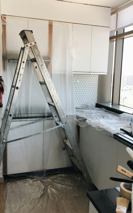 Fixing ceiling in the kitchen